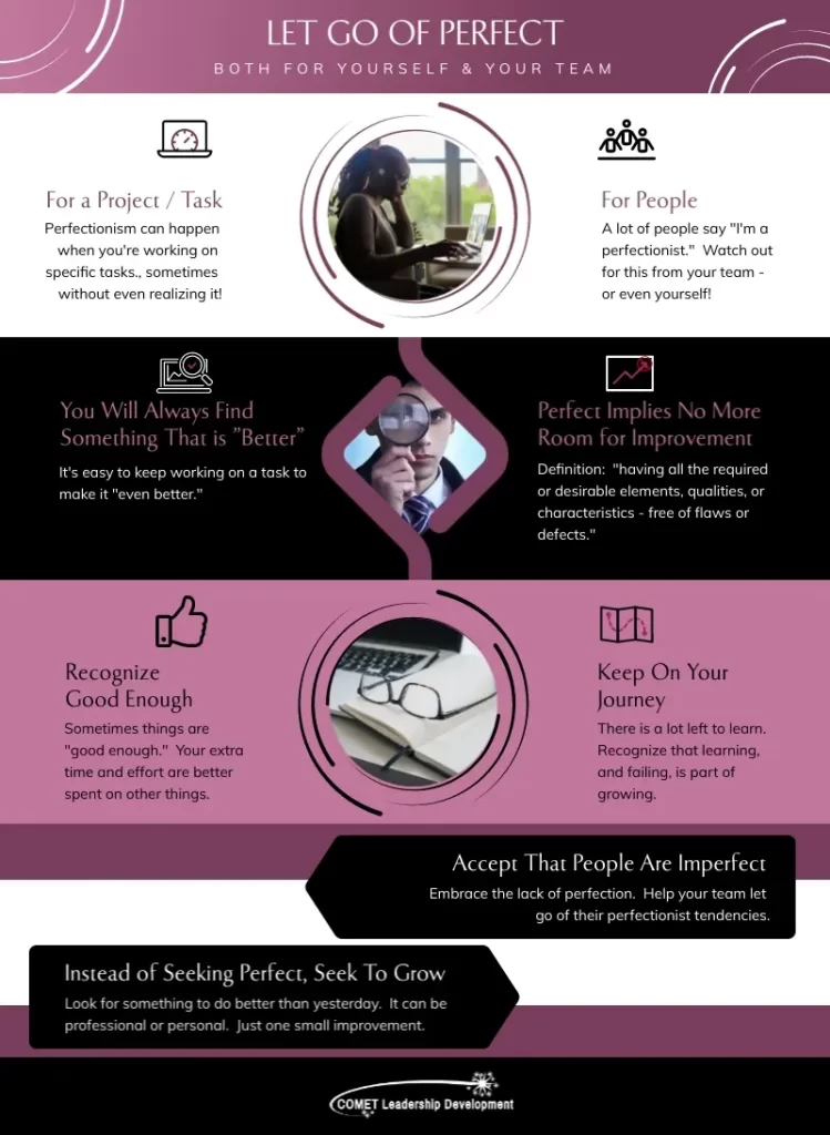 Let go of perfect and seek to improve